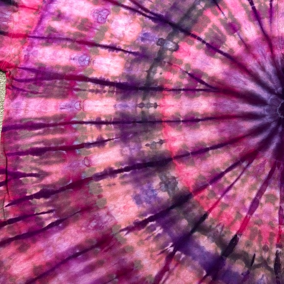 Free People Beach Essential Extreme Tee Mini size XS NEW Rosewood Tie Dye - Picture 6 of 7